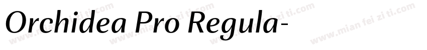 Orchidea Pro Regula字体转换